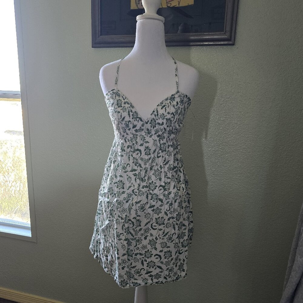 Green Paisley Babydoll Dress